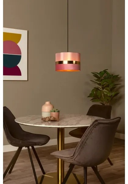 Lucide 10409/01/66 - Csillár zsinóron EXTRAVAGANZA TUSSE 1xE27/60W/230V rózsaszín