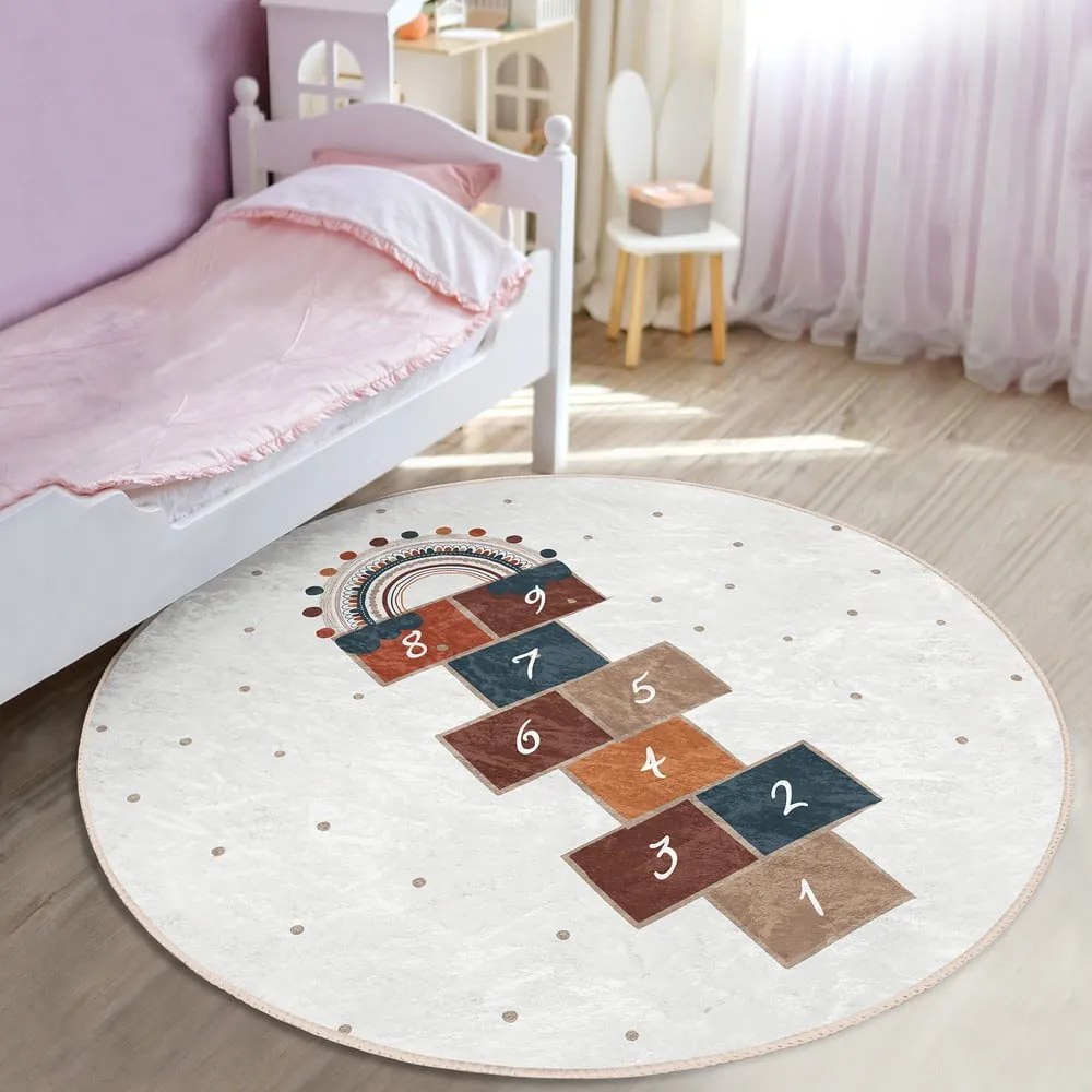 Krémszínű gyerek szőnyeg ø 120 cm Comfort – Mila Home