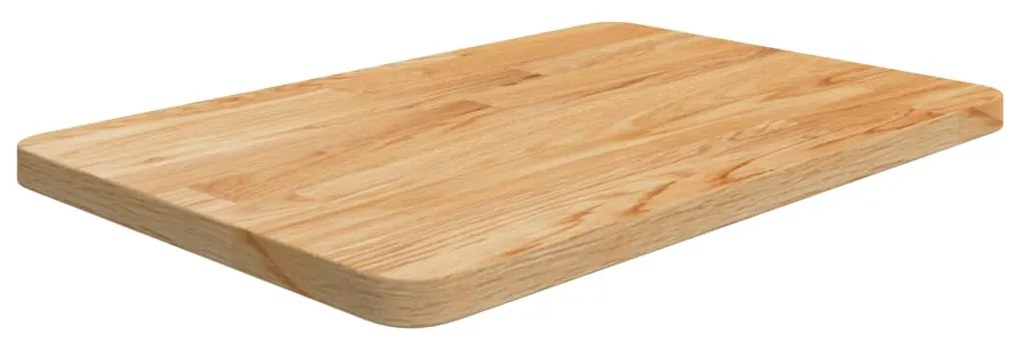 világosbarna kezelt tömör fa fürdőszobai pult 60x40x2,5 cm