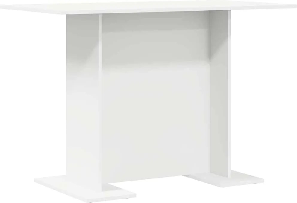 vidaXL Étkezőasztal Fehér 110 x 60 x 75 cm Faanyag