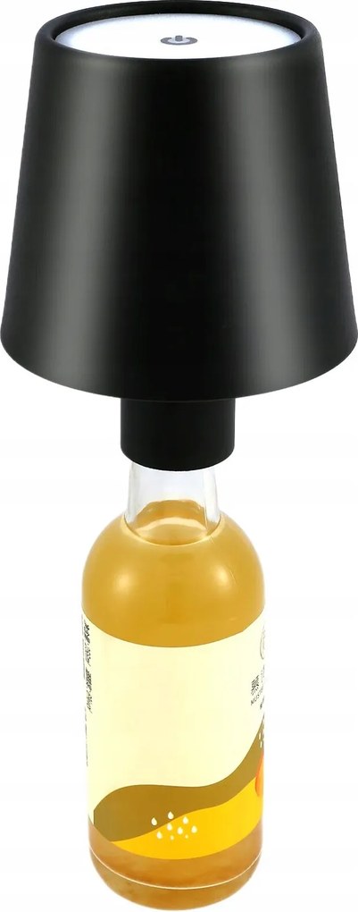 Borosüveg Lámpa Led Asztali Lámpa fekete érintőképernyős