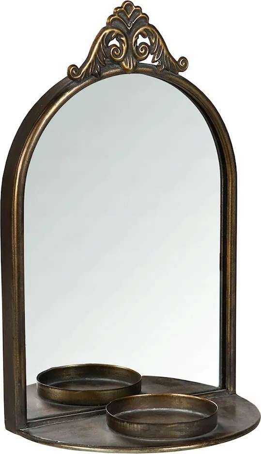 Tükör Arany Dekoratív Gyertyatartó Lógó Fali Dekoráció