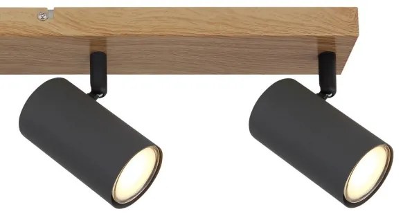 Globo 57911-4G - Spotlámpa ROBBY 4xGU10/35W/230V szürke/barna