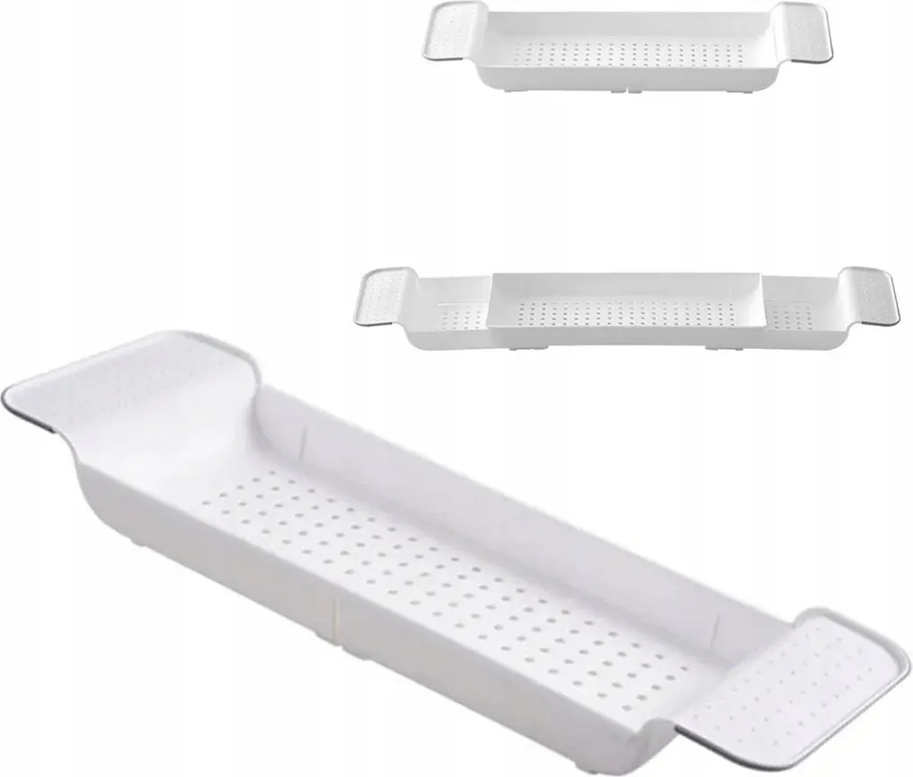 Fürdőszobai kádtartó polc műanyag 55-78cm