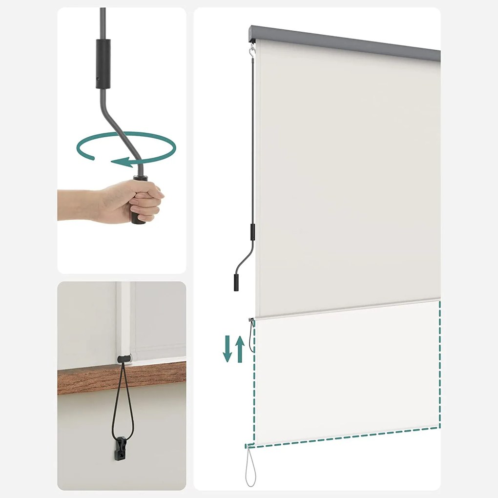 Függőleges napellenző 1,4 x 2,5 m (sz x m), bézs