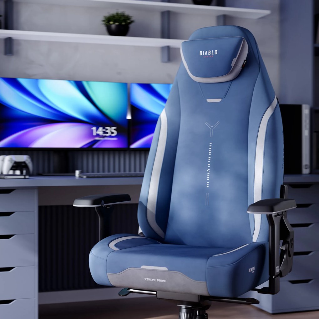 Gamer szék kék Normal Size: Diablo X-Eye Prime Meta Ocean