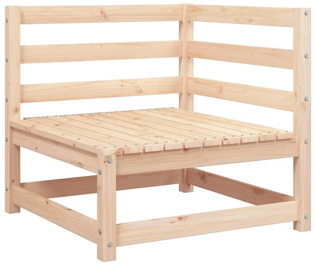 vidaXL 2 részes tömör fenyőfa kerti bútorgarnitúra párnákkal