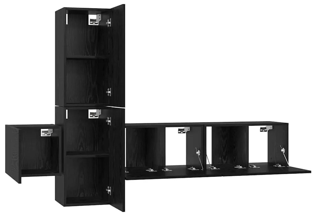 TV szekrény garnitúra 5 pcs Musta tammi 181 x 30 x 120 cm