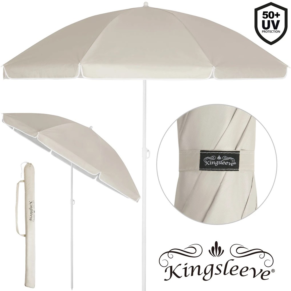 Kingsleeve® Kerti napernyő Cyprus 180 cm - bézs