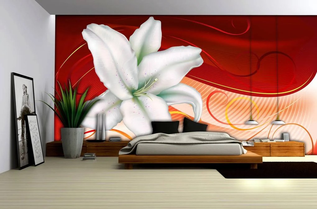 Fotótapéta - Lily Hearts absztrakt művészet (152,5x104 cm)