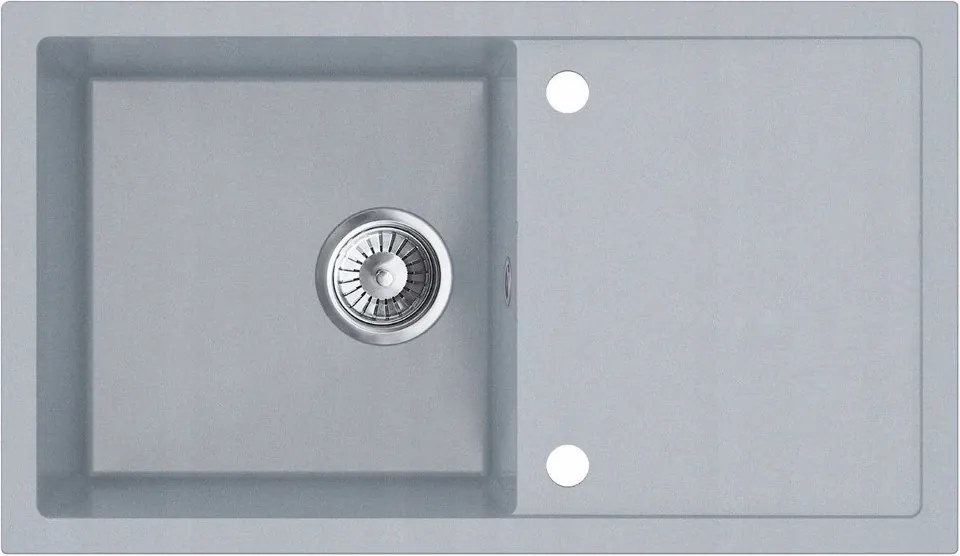 Egymedencés gránit mosogató 76x44 Elszíneződésálló csepegtető