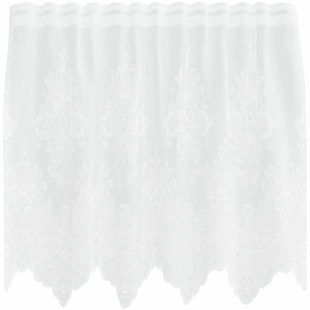 Függönyök függönyökkel Fehér 150 x 80 cm Poliészter