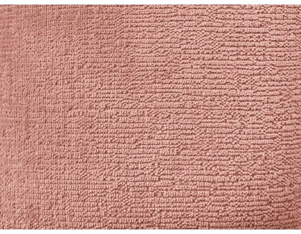 Rózsaszín zsenília sarokkanapé (jobb oldali-L alakú) Whesley – Bobochic Paris