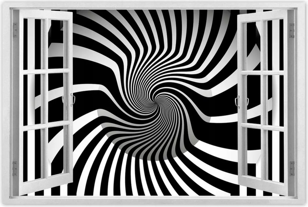 Poszterek 90x60 Absztrakt fekete-fehér