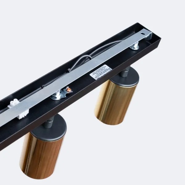 Sollux SL.1384 - Spotlámpa WINX 3xGU10/10W/230V fekete/arany