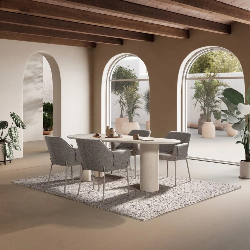 Étkezőasztal kő dekorral 100x201 cm Daila – MOME