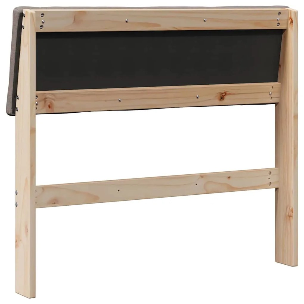 Kárpitozott fejtámla Tópszínű 90 cm Tömör fenyőfa