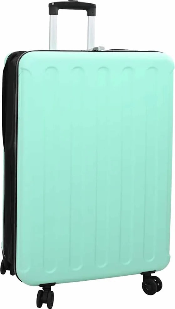 vidaXL Bőrönd zárral Menta zöld 50 x 30 x 76 cm ABS Műanyag