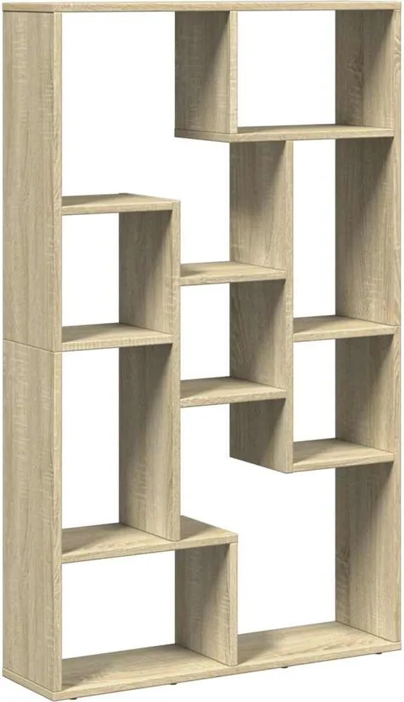vidaXL sonoma tölgy színű szerelt fa könyvespolc 72 x 20 x 120,5 cm