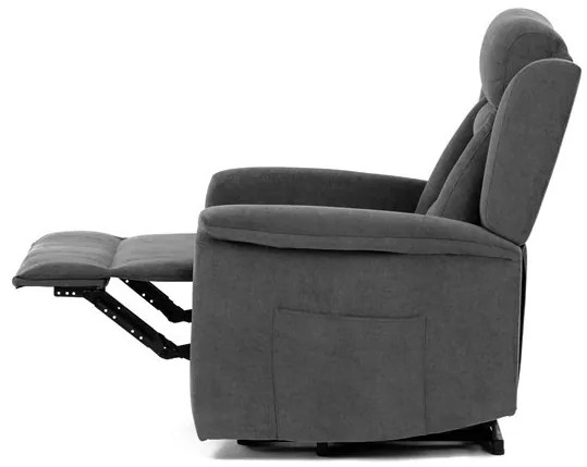 Relax fotel elektromos kábelvezérléssel, szürke szövetkárpittal. TV-7072 GREY2