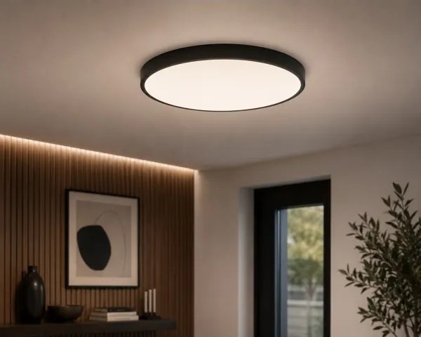 Brilagi - LED fürdőszobai mennyezeti lámpa ZENNA LED/24W/230V Ø 35 cm IP44 fekete