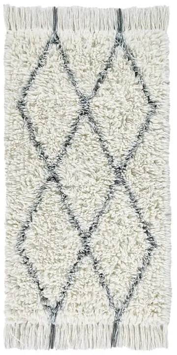 Krémszínű mosható kézi szövésű gyapjú szőnyeg 80x140 cm Berber Soul – Lorena Canals