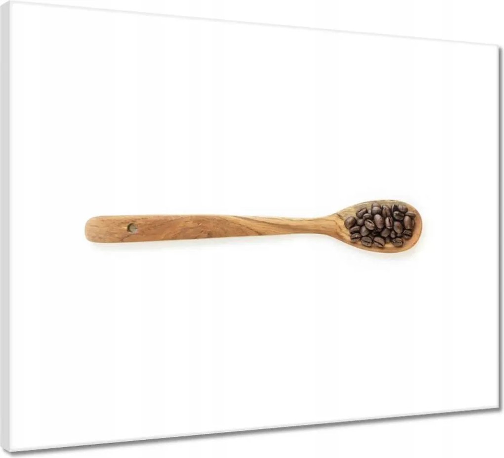 Vászonkép 50x40 Természetes kávé szemes