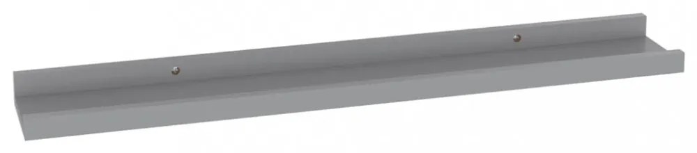 4 db szürke fali polc 60 x 9 x 3 cm