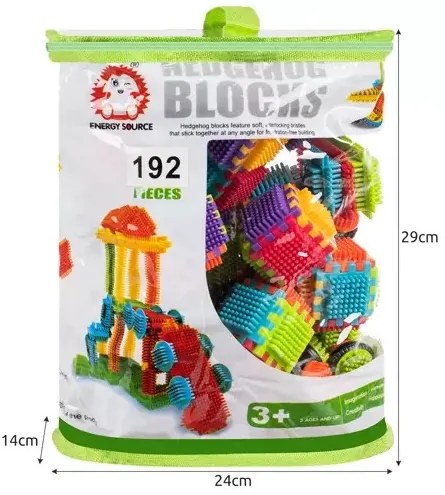 Építőkockák - sünök 192 db Kruzzel 20376