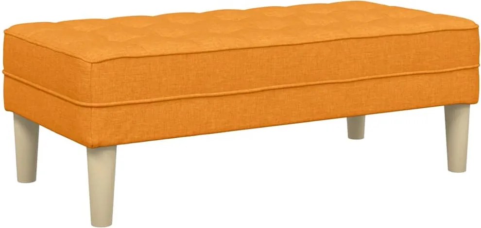 vidaXL pad párnával Sötét sárga 113 x 57 x 39 cm szövet