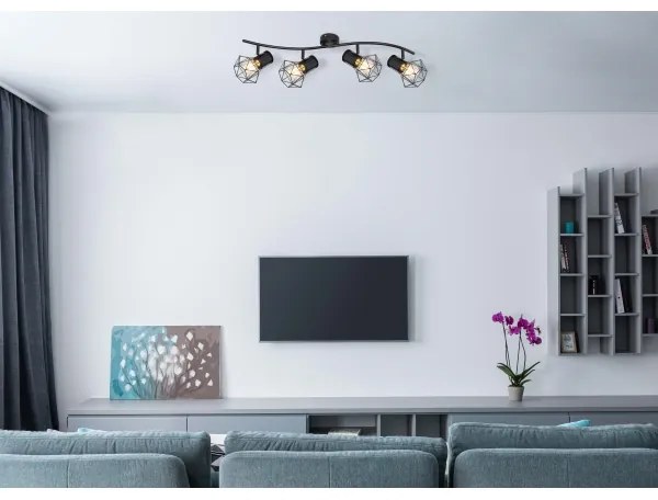 Globo 54017-4 - Spotlámpa PRISKA 4xE27/40W/230V