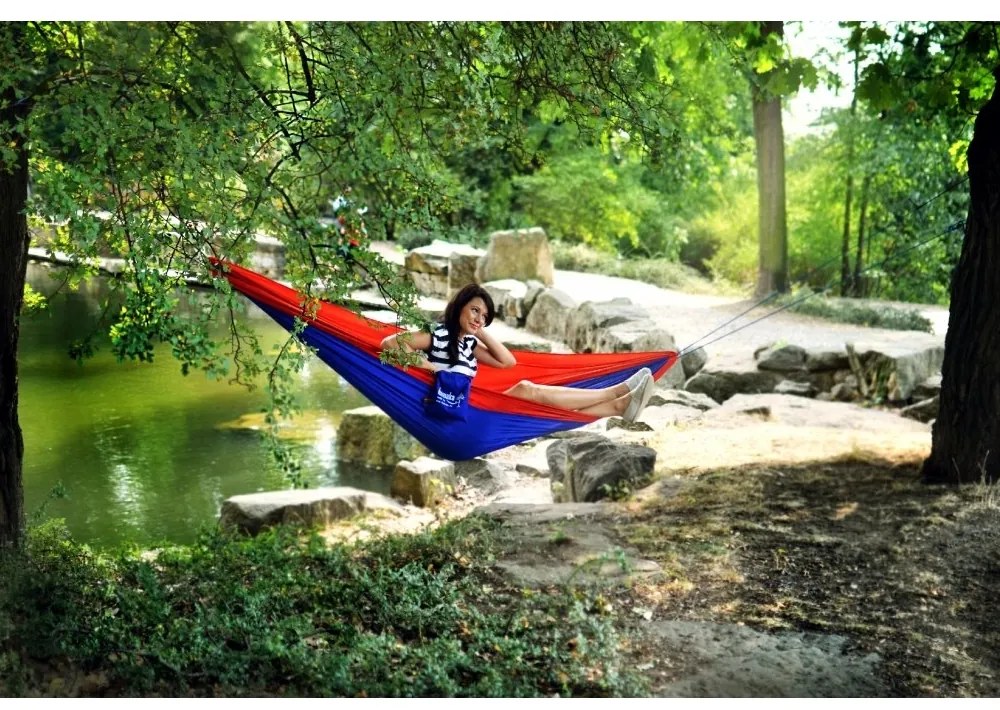 Függőágy Hammock Original egy részére, piros / kék