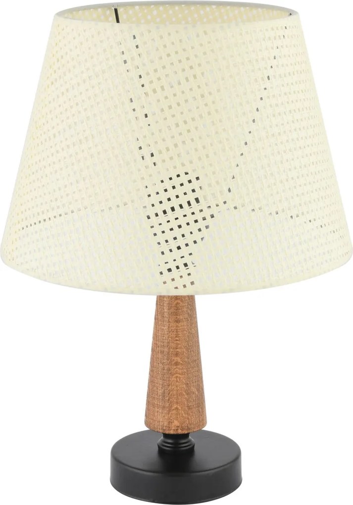 Fém éjjeli lámpa, krém-barna, 20 cm – TR390FLH2717