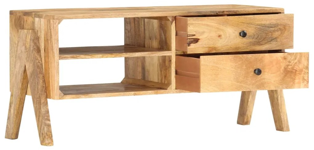 tömör mangófa TV-szekrény 97 x 35 x 47 cm