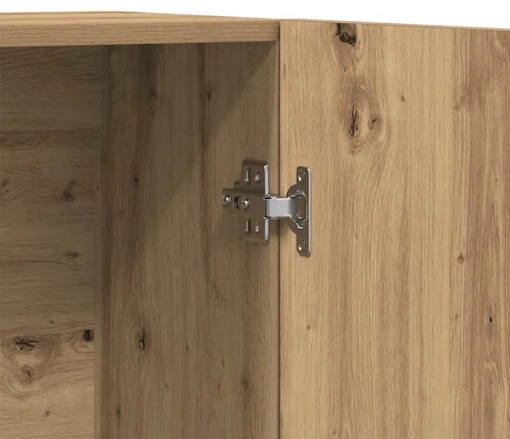 Highboard artisan tölgy 70x31x115 cm gépi úton előállított fa
