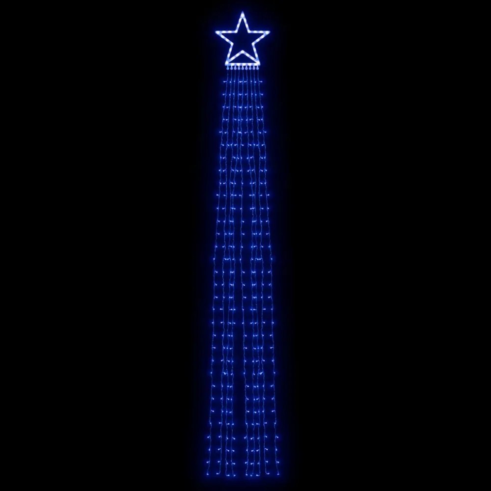 kék 320 LED-es karácsonyfafüzér 375 cm