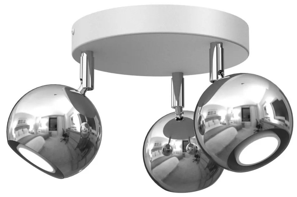 Spotlámpa COMET 3xGU10/8W/230V fehér/fényes króm