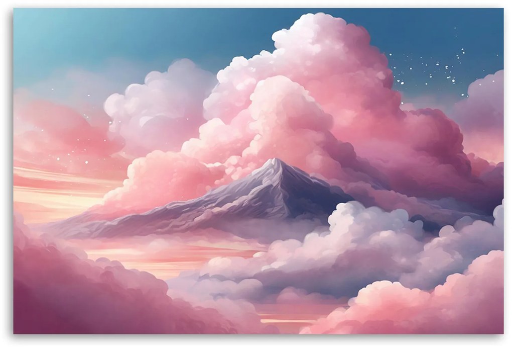 Gario Vászonkép Rózsaszín felhők és az ég Méret: 100 x 70 cm