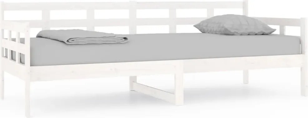 vidaXL fehér tömör fenyőfa kanapéágy 80x200 cm
