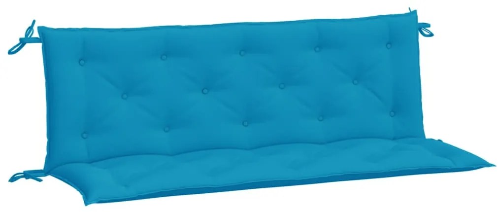 2 db világoskék oxford szövet kerti padpárna 150 x 50 x 7 cm