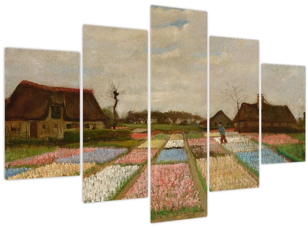 Kép - Vincent van Gogh, Flower Beds in Holland, reprodukciók (150x105 cm)