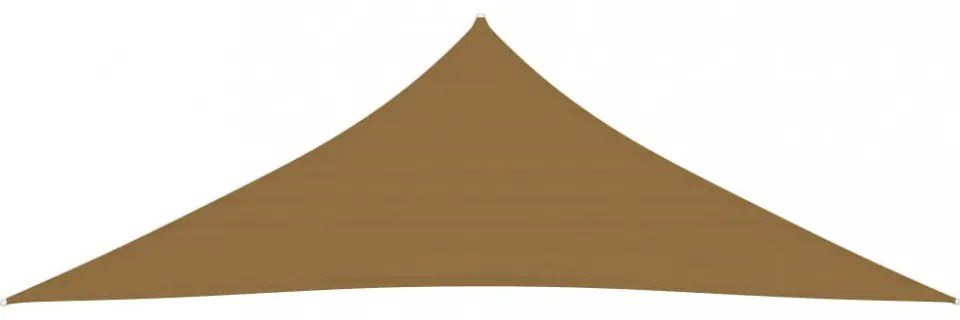 tópszínű HDPE napvitorla 160 g/m² 3,5 x 3,5 x 4,9 m