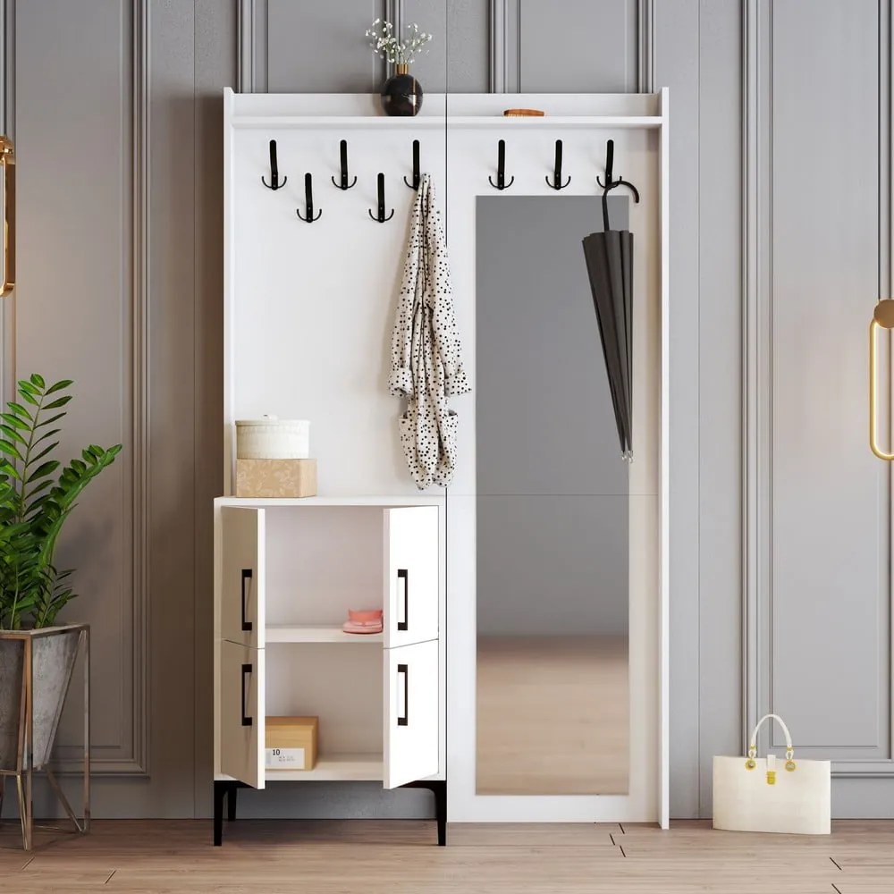 Fehér előszoba bútor Berlin – Kalune Design