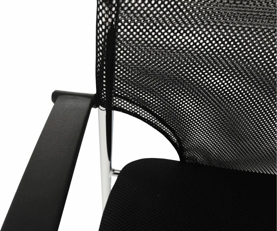 Szék tárgyalóterembe, fekete, UMUT