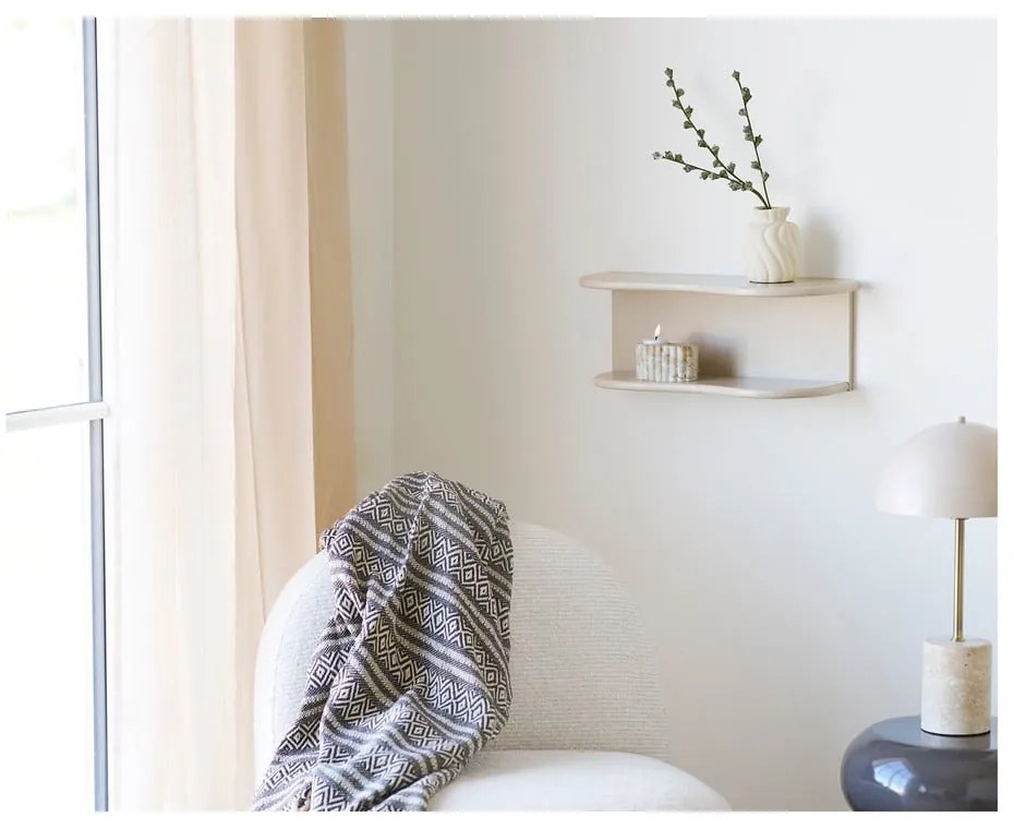 Barna újrahasznosított pamut takaró 130x180 cm Adana – House Nordic