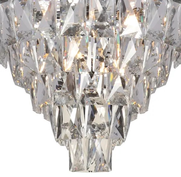 Csillár CHELSEA 6xE14/40W/230V átm. 50 cm fényezett króm