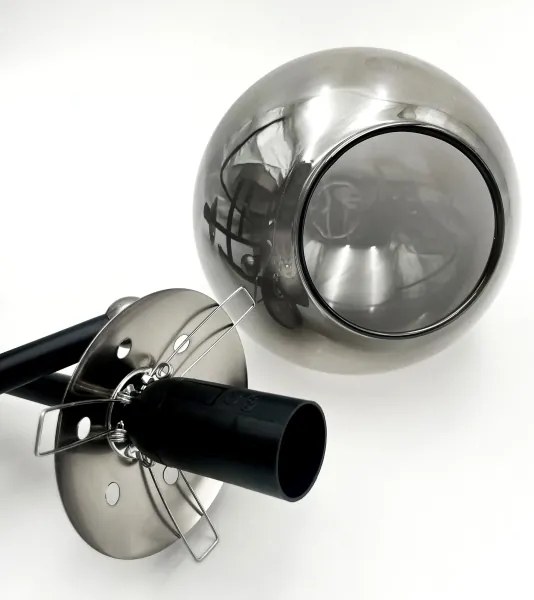 Brilagi - Felületre szerelt csillár MALIVA 3xE14/15W/230V matt króm/füstszínű