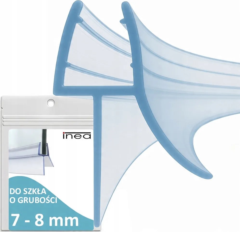 Félköríves Zuhanykabin Ajtó Tömítés Hajlított Íves 7-8 MM 40CM