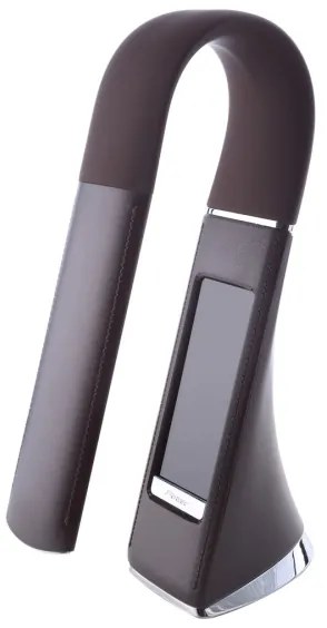 LED Szabályozható asztali lámpa kijelzővel GALA LED/6W/230V barna