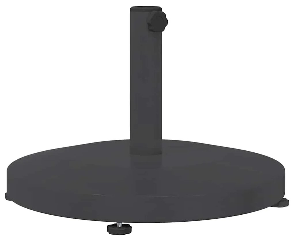 Kültéri Napernyő Tartók Sötétszürke 48 x 48 x 32 cm Acél, Beton
